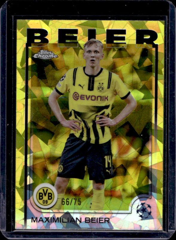 2024 Topps Chrome Sapphire UEFA Club Competitions #159 Yellow /75