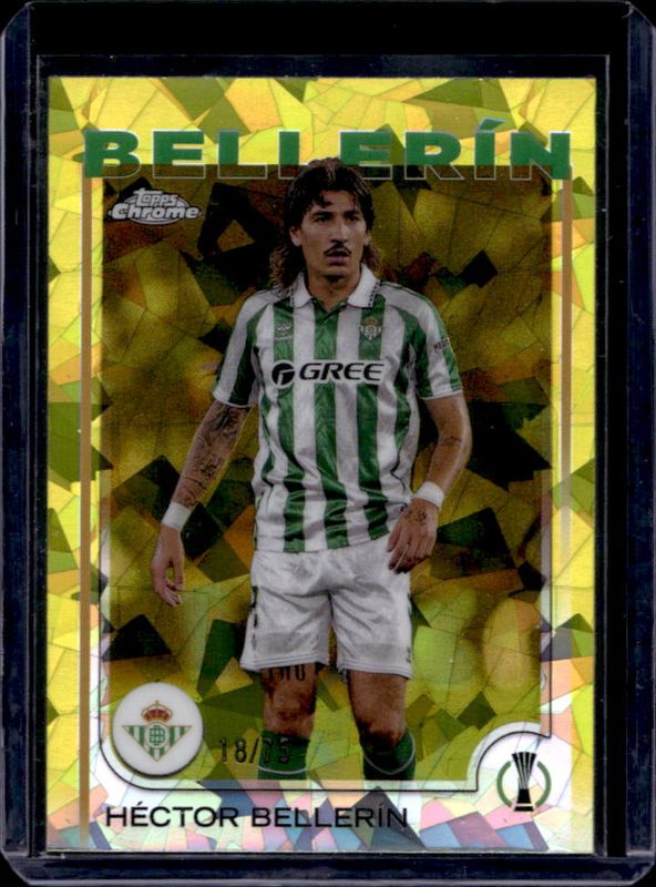 2024 Topps Chrome Sapphire UEFA Club Competitions #161 Yellow /75