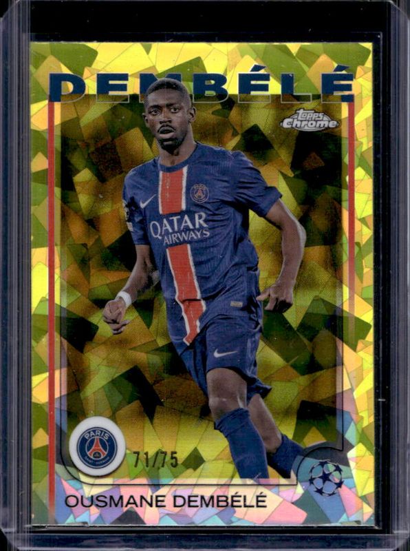 2024 Topps Chrome Sapphire UEFA Club Competitions #109 Yellow /75