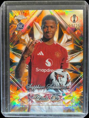 2024 Topps Chrome Sapphire UEFA Club Competitions #SS-17 Sapphire Selections - Orange /25