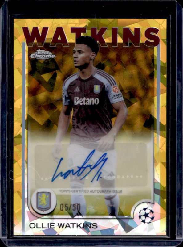2024 Topps Chrome Sapphire UEFA Club Competitions #CA-OW Chrome Autographs - Gold /50
