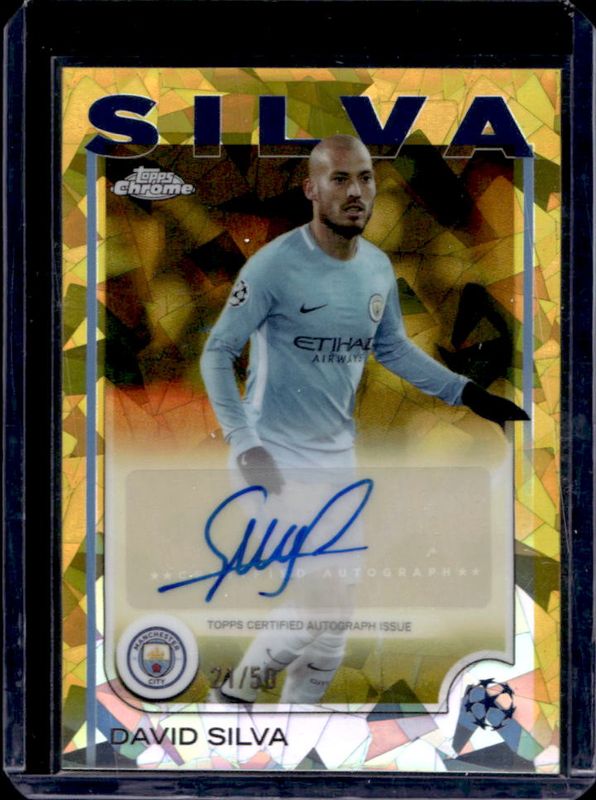 2024 Topps Chrome Sapphire UEFA Club Competitions #CA-DS Chrome Autographs - Gold /50