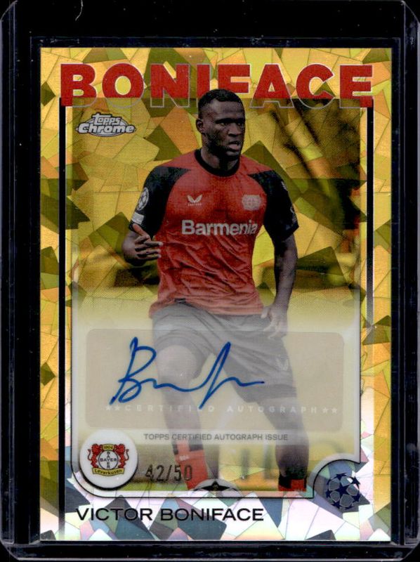 2024 Topps Chrome Sapphire UEFA Club Competitions #CA-VB Chrome Autographs - Gold /50