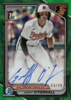Griff O'Ferrall 2024 Bowman Draft #CPA-GO Chrome DP Auto