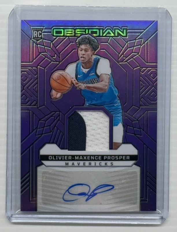 2023 Obsidian #RJI-OMP Rookie Jersey Ink - Electric Etch Purple Flood /49