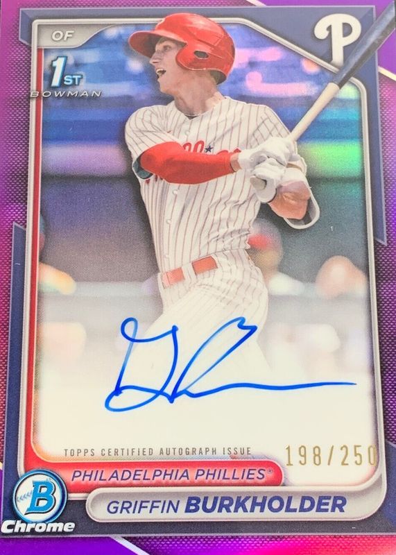 2024 Bowman Draft #CPA-GB Chrome DP Auto - Purple Refractor /250 (1st)