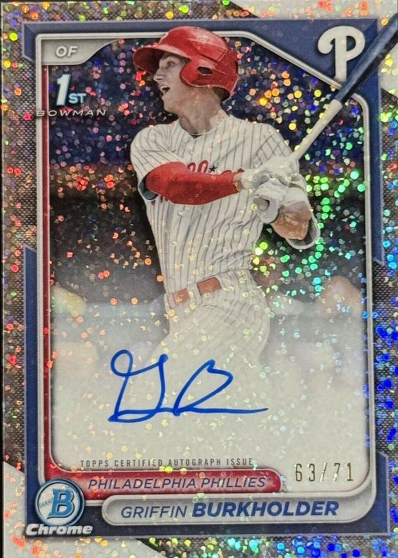 2024 Bowman Draft #CPA-GB Chrome DP Auto - Sparkles Refractor /71 (1st)