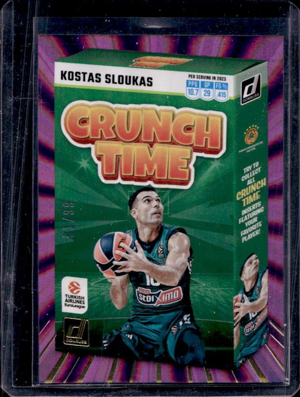 2023 Donruss EuroLeague #10 Crunch Time - Purple Laser /99
