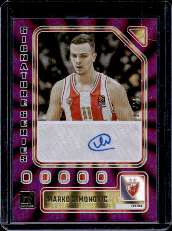 2023 Donruss EuroLeague #SS-SIM Signatures Series - Purple Laser /25