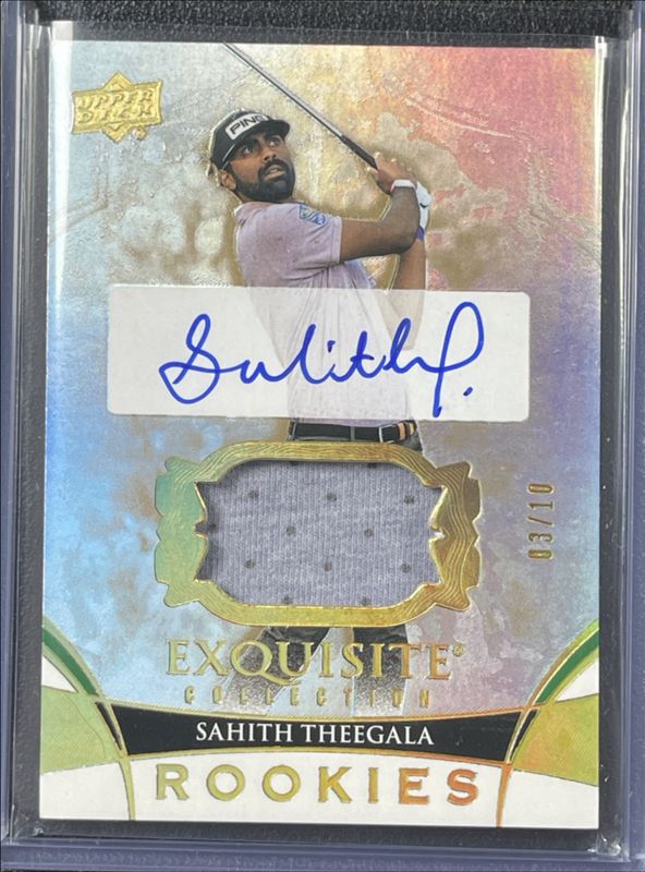 2024 Upper Deck Portfolio #EC-ST Exquisite Collection Auto Swatch Gold Spectrum Parallel Rookies /10