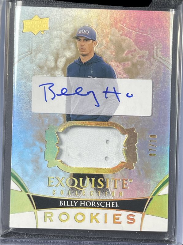 2024 Upper Deck Portfolio #EC-HO Exquisite Collection Auto Swatch Gold Spectrum Parallel Rookies /10