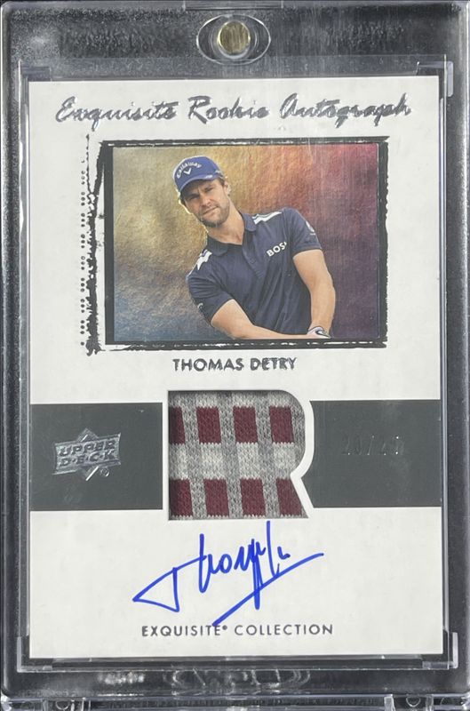 2024 Upper Deck Portfolio #03-TD Exquisite Collection 2003 Retro Rookie Auto Swatch /25