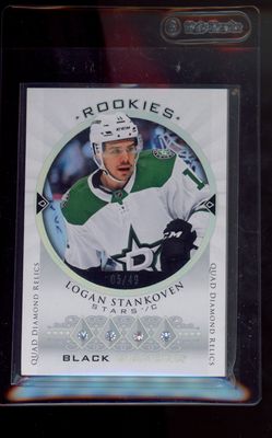 2024 Upper Deck Black Diamond #BDRR-LS 2015 Retro Diamond Relic Rookie Quad /49
