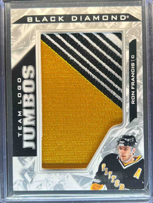 2024 Upper Deck Black Diamond #TL-RF Team Logo Jumbo Patch Puzzle Penguins