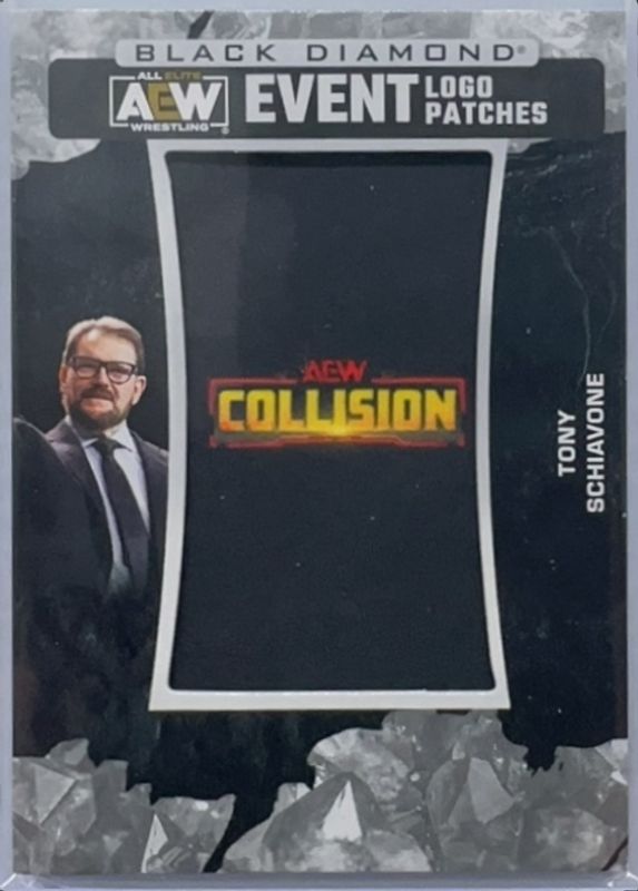 2024 Upper Deck AEW Black Diamond #LPC-6 Event Logo Patches Collision