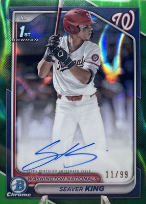 Seaver King 2024 Bowman Draft #CPA-SK Chrome DP Auto (1st) Price 