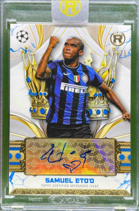 2024 Topps Reverence UEFA Club Competitions #CLA-SE Crowned Legend Autographs - Blue /75