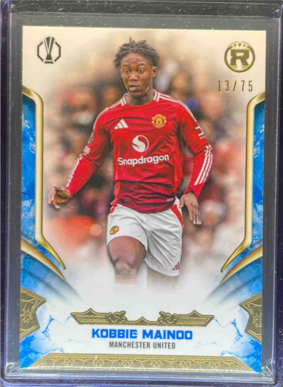 Kobbie Mainoo 2024 Topps Reverence UEFA Club Competitions #8 Blue