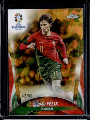 2024 Topps Chrome Sapphire Edition UEFA Euro #2 Chrome - Gold /50