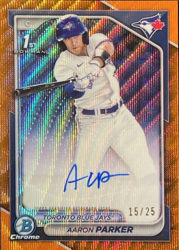 2024 Bowman Draft #CPA-AP Chrome Prospect Auto - Orange Wave Refractor /25 (1st)