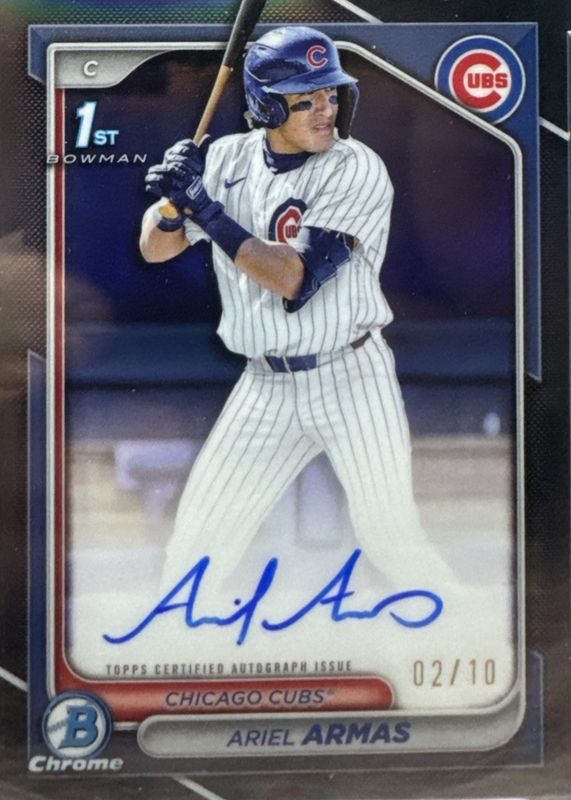 2024 Bowman Draft #CPA-AA Chrome Prospect Auto - Black Refractor /10 (1st)
