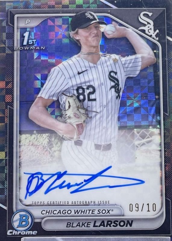 2024 Bowman Draft #CPA-BL Chrome Prospect Auto - Black X-Fractor /10 (1st)