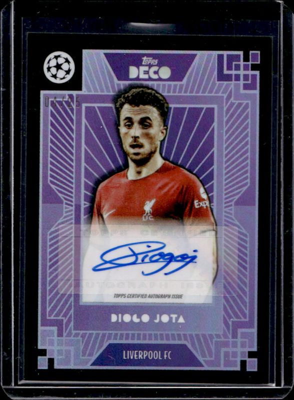 2024 Topps Deco UEFA Club Competitions Antiquity Autographs Relics - Purple /25