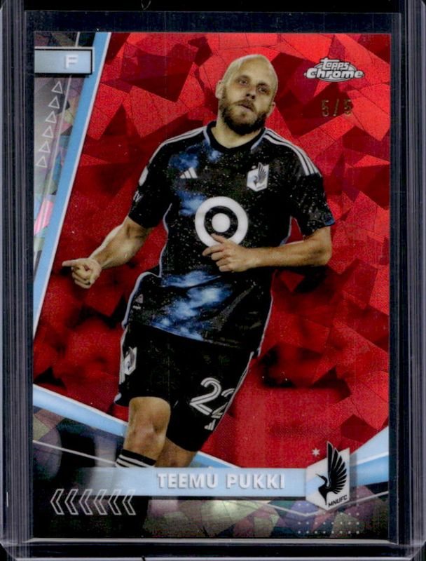 2024 Topps Chrome MLS Sapphire Edition #64 Chrome - Red /5
