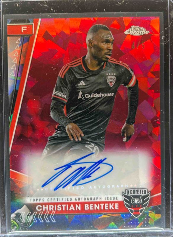 2024 Topps Chrome MLS Sapphire Edition #SA-BE Sapphire Autographs - Red /5