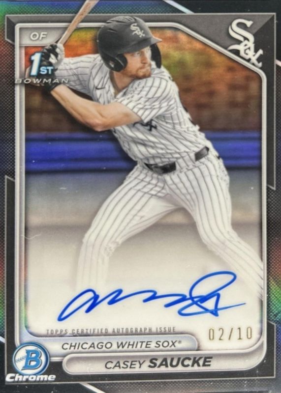 2024 Bowman Draft #CPA-CSA Chrome Prospect Auto - Black Refractor /10 (1st)