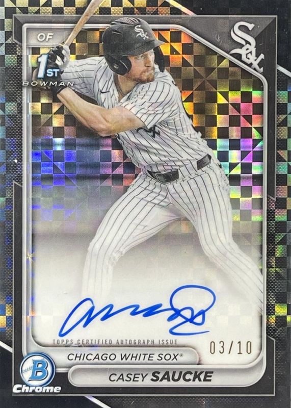 2024 Bowman Draft #CPA-CSA Chrome Prospect Auto - Black X-Fractor /10 (1st)