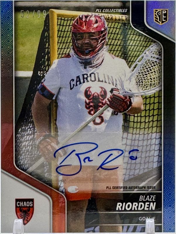 2024 Premier Lacrosse League #77 Autographs - Blue /99