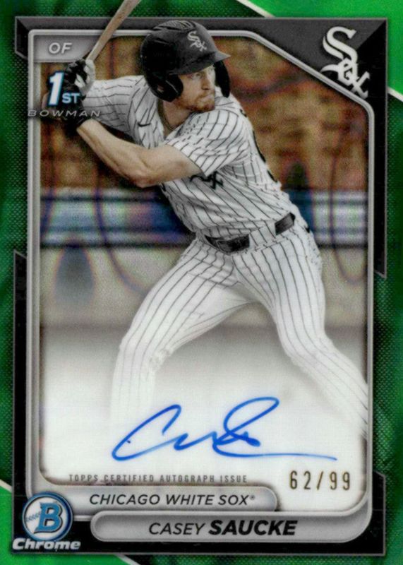 2024 Bowman Draft #CPA-CSA Chrome Prospect Auto - Green Refractor /99 (1st)