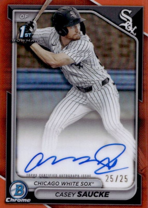 2024 Bowman Draft #CPA-CSA Chrome Prospect Auto - Orange Refractor /25 (1st)