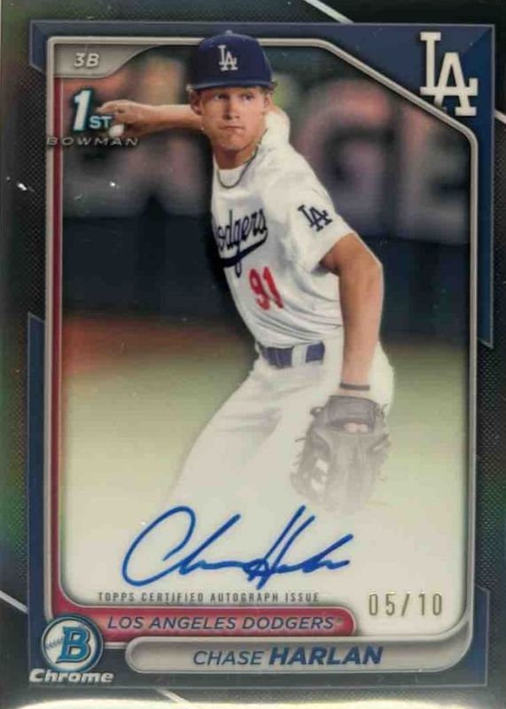 2024 Bowman Draft #CPA-CHA Chrome Prospect Auto - Black Refractor /10 (1st)