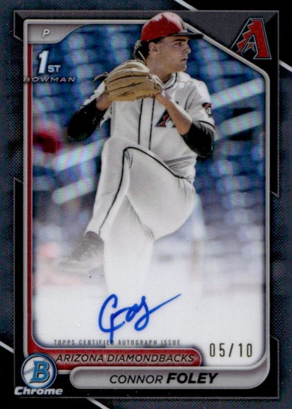 2024 Bowman Draft #CPA-CF Chrome Prospect Auto - Black Refractor /10 (1st)
