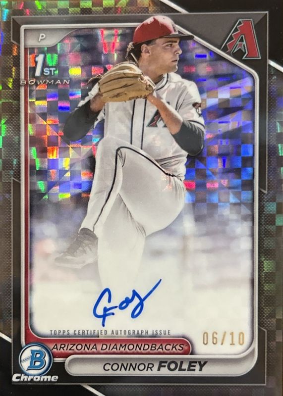 2024 Bowman Draft #CPA-CF Chrome Prospect Auto - Black X-Fractor /10 (1st)
