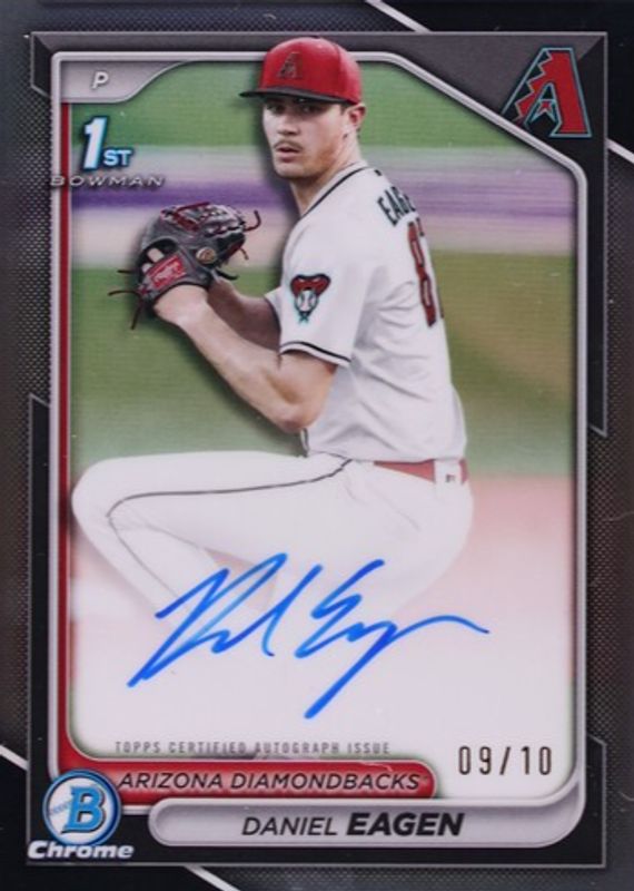 2024 Bowman Draft #CPA-DE Chrome Prospect Auto - Black Refractor /10 (1st)