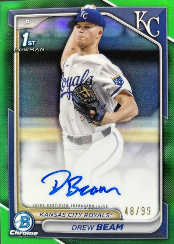 2024 Bowman Draft #CPA-DB Chrome Prospect Auto - Green Refractor /99 (1st)