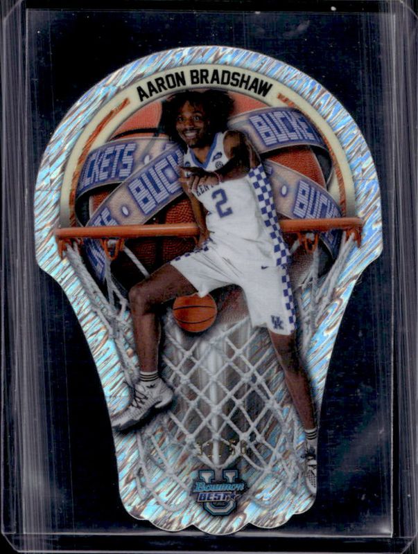 2023 Bowman Best University #BUB-1 U Buckets Die-Cut - Shimmer Refractor