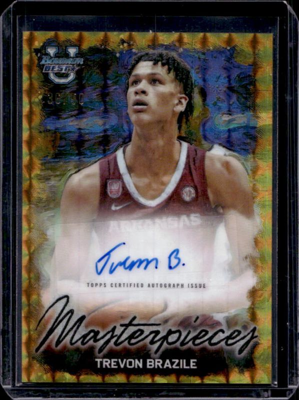 2023 Bowman Best University #BMA-TB Masterpieces Autographs - Geometric Gold Refractor /50