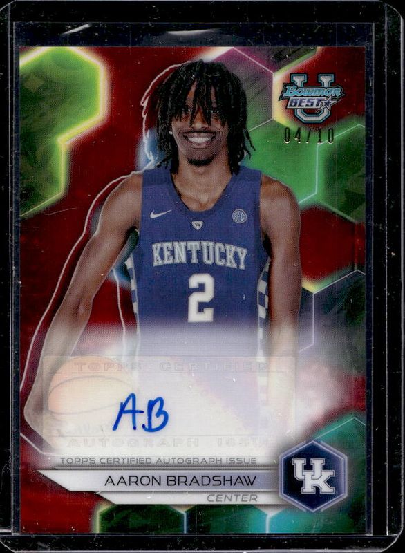 2023 Bowman Best University #B23-AB Best of 2023 Autographs - Red Refractor /10
