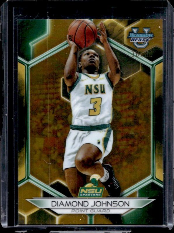 2023 Bowman Best University #62 Gold Refractor /50