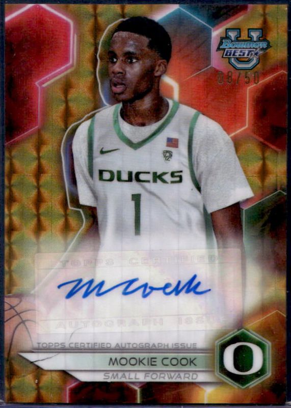 2023 Bowman Best University #B23-MC Best of 2023 Autographs - Geometric Gold Refractor /50