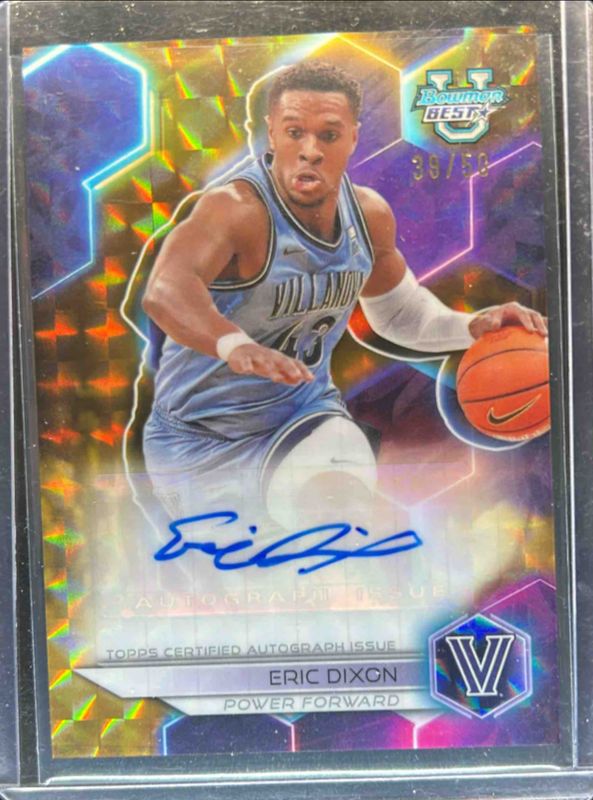 2023 Bowman Best University #B23-ED Best of 2023 Autographs - Geometric Gold Refractor /50