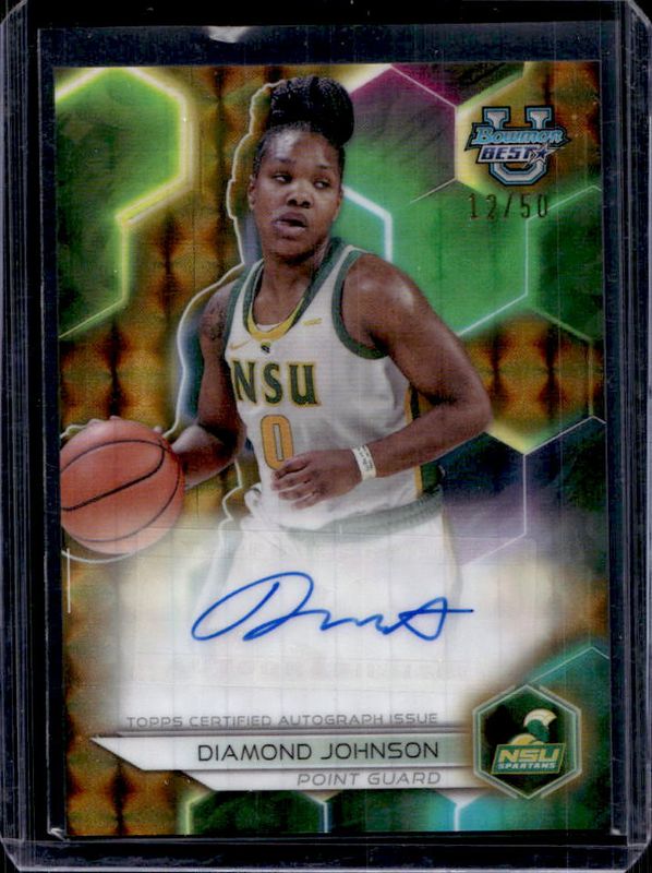 2023 Bowman Best University #B23-DJO Best of 2023 Autographs - Geometric Gold Refractor /50