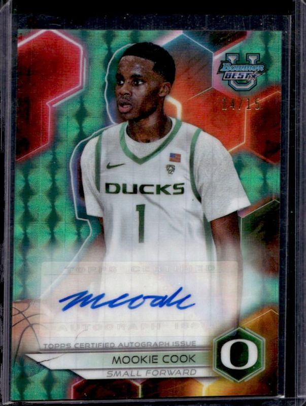 2023 Bowman Best University #B23-MC Best of 2023 Autographs - Geometric Teal Refractor /15