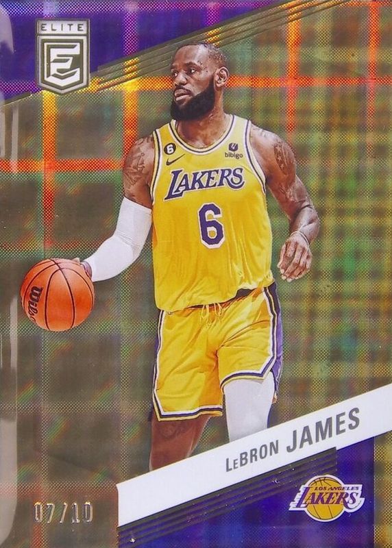LeBron James 2022 Elite #122 Asia Hyper Gold /10 RAW