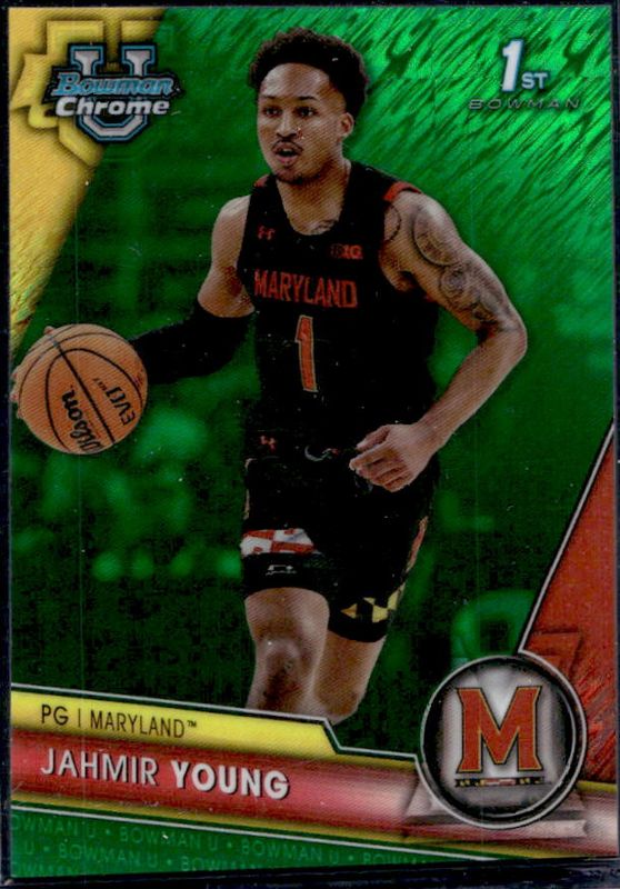 2023 Bowman Chrome University #51 Green Shimmer Refractor /99