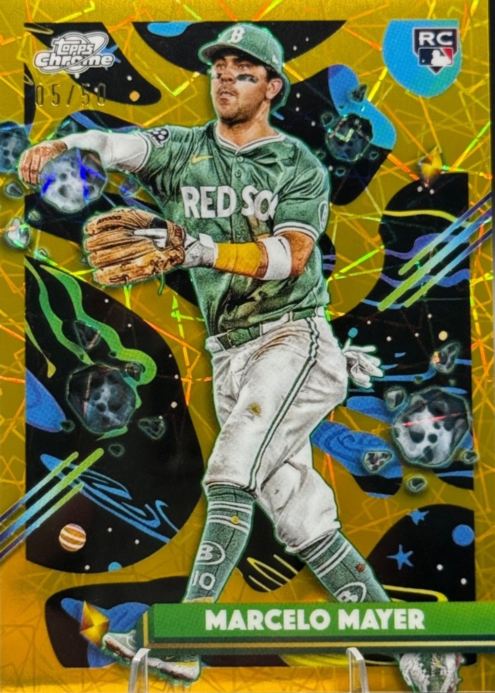 Marcelo Mayer 2025 Topps Chrome Cosmic #91 Gold Interstellar